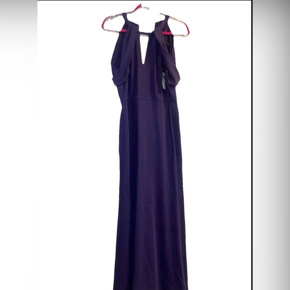 BCBGMaxAzria Purple One Shoulder Gown - Picture 8 of 8